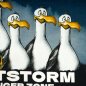 Preview: Seagull Ole Thorsten Berger French Terry Druck Shitstorm Danger Zone Detailansicht
